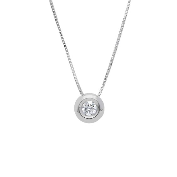 Collana Gioielleria Dossena  Donna in Oro Diamante 0.12 Ct 204855 - 204855